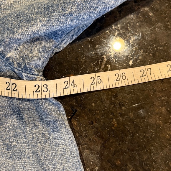 Free People Charlie Light Wash Denim Shirt/Tunic/Dress Size Medium - Picture 12 of 16